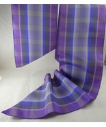 100% Silk Bonnet Ties *Lavender Barred Stripe* 6 &quot;Wide  36 &quot;Long - $57.00