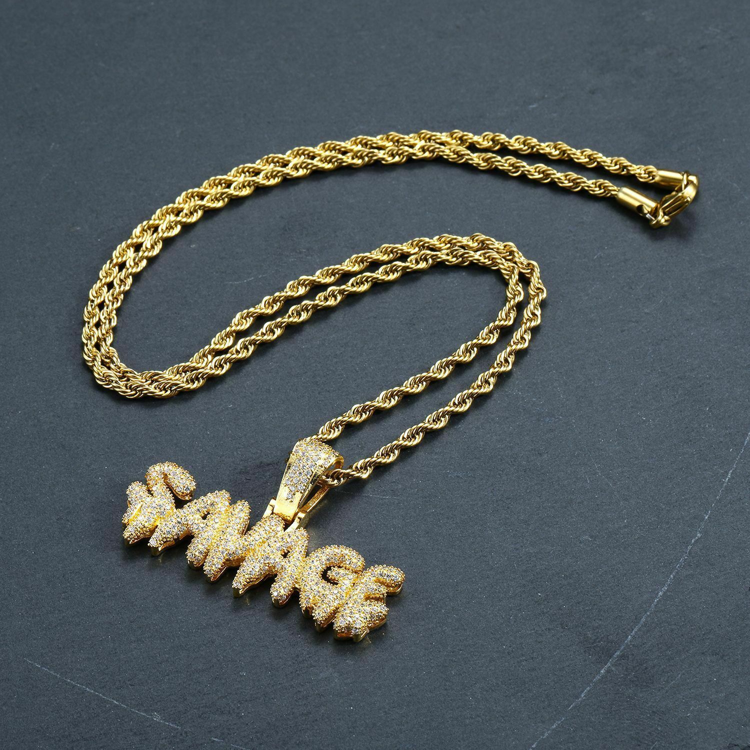NEW SAVAGE PENDANT WITH VARIOUS CUBAN CHAIN HIP HOP NECKLACE RC2755G ...