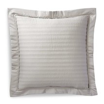 $145 RALPH LAUREN Home Reed Vintage Silver Quilted Euro Pillow Sham 26&quot; ... - $99.97