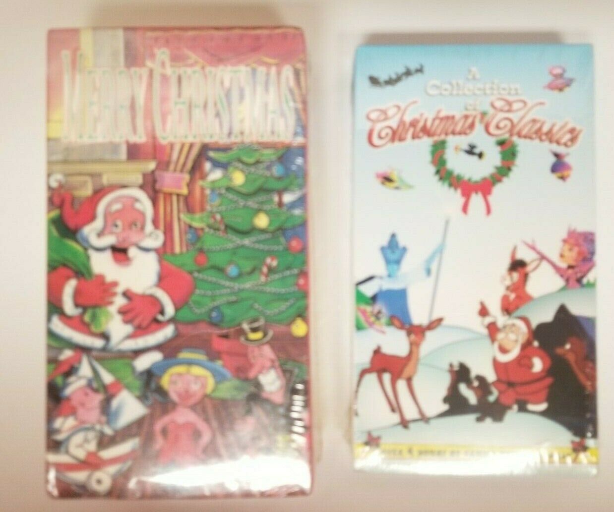 Lot of 3 Christmas VHS Movies Christmas Classics Santa & Fairy Snow