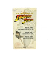 The Completo Adventures Of Indiana Jones Trilogia 3 VHS Box Set Lucas Film - $36.36