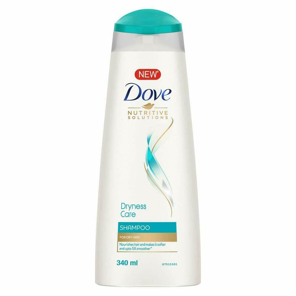 Dove Dryness Care Shampoo - 340ml and Intense Repair shampoo