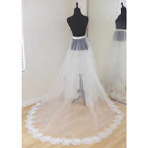 Bridal Maxi Tulle Skirt White Wedding Photo Tulle Skirt Custom Romantic Outfit  image 3