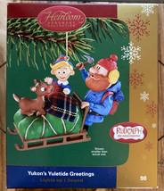 Yukon's Yuletide Greetings - Rudolph Reindeer Ornament 2004 - Carlton Cards #98 - $60.00