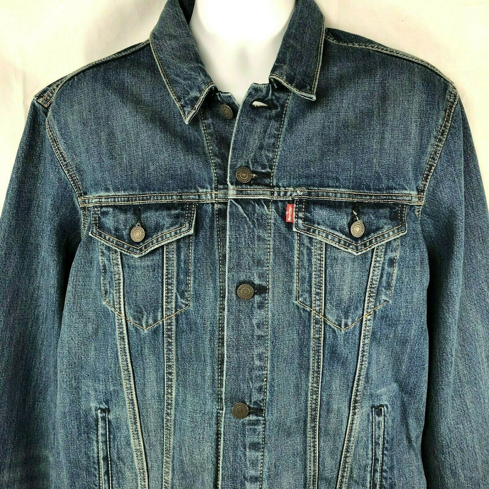 Gap Men's Premium Standard Lined Jean Jacket Size Large Gap Men's Premium Standard Lined Jean Jacket Size Large