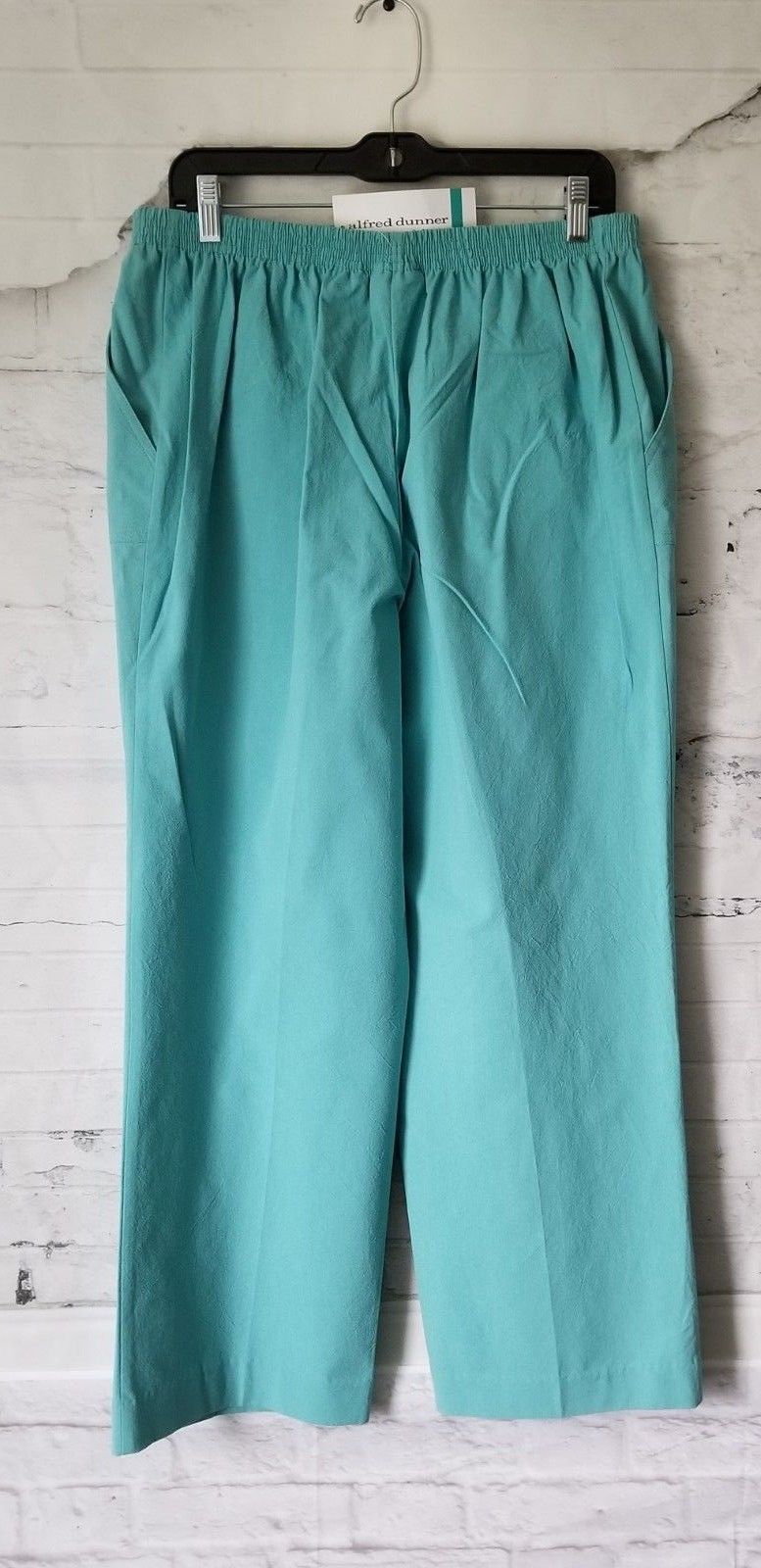Womens ALFRED DUNNER Pull On Pants Elastic waist Size 16 Inseam 28 ...