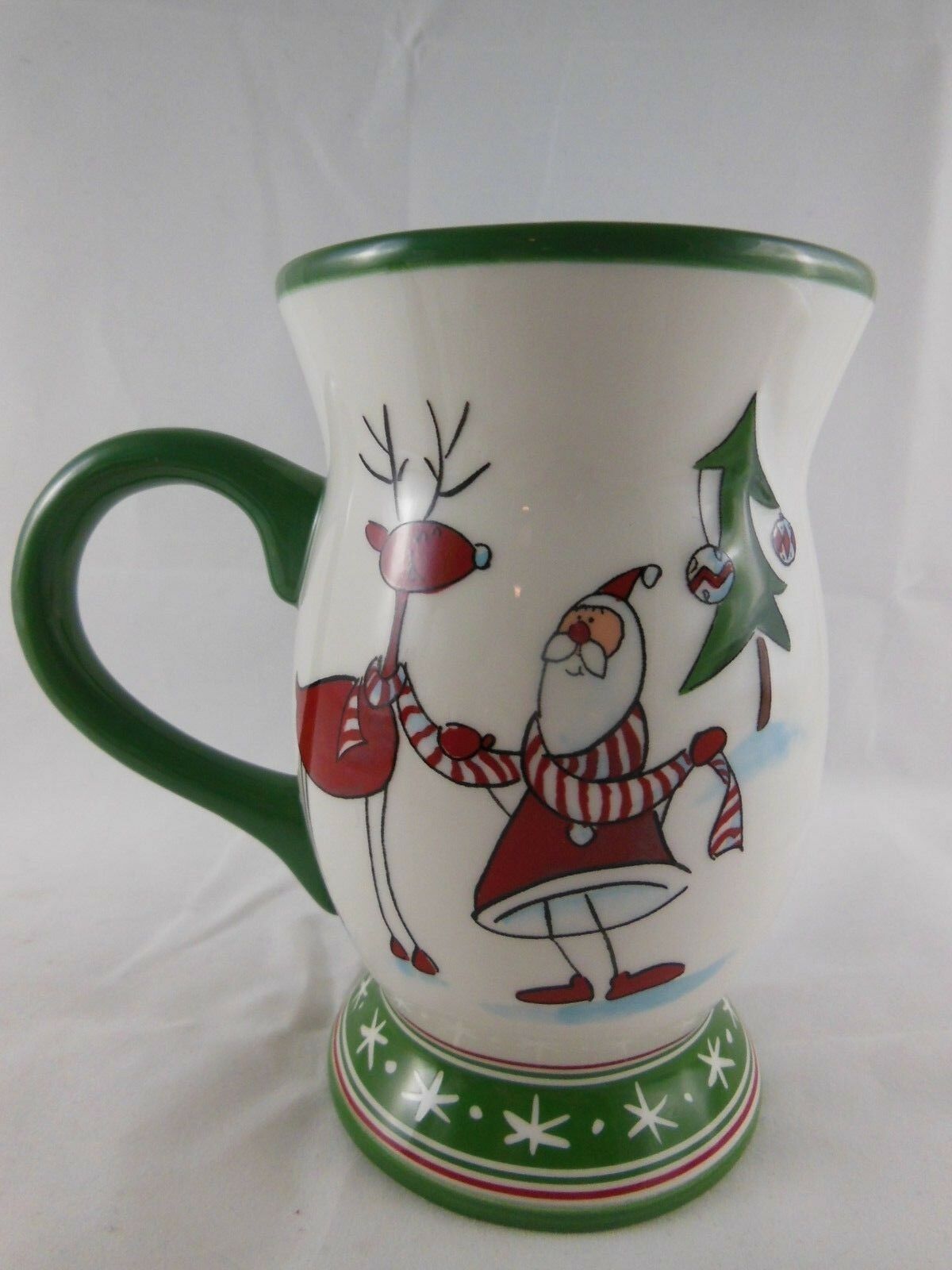 Primary image for Whimsical Harry & David Christmas Mug Santa Reindeer & Tree 2009
