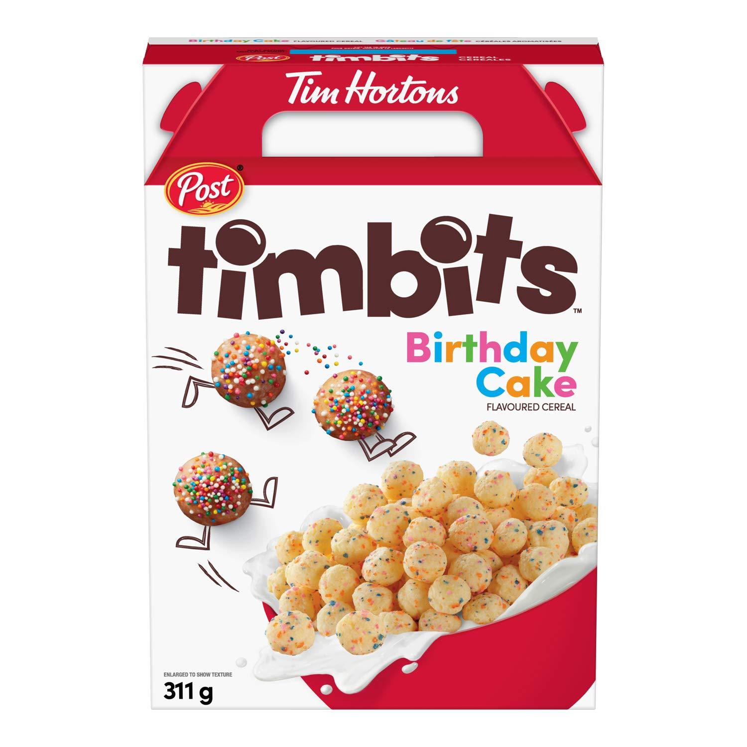 Tim Hortons Timbits Birthday Cake Cereal 6 x 311g boxes Canadian
