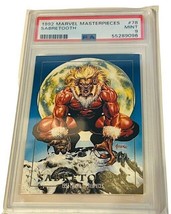 Marvel Masterpieces Comic Card 1992 Sky Box PSA 9 X-Men Sabretooth #78 P... - $494.95