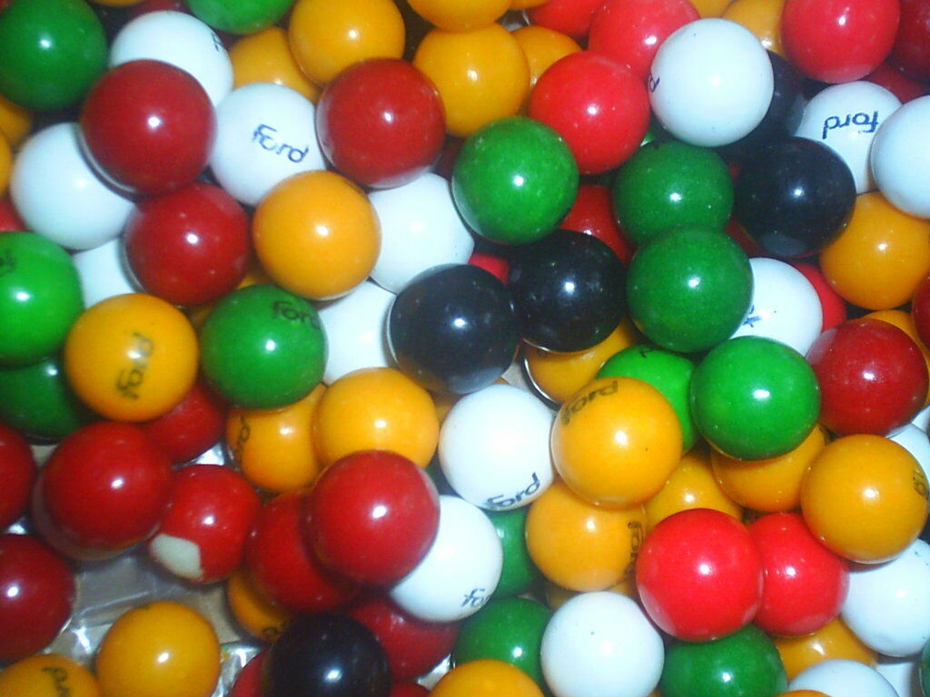 NEW bag REAL FORD BRANDED GUMBALLS 5 lbs BUY NOW with 10 LICORICE