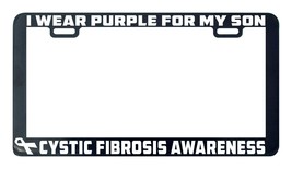Cystic fibrosis I wear purple for my son license plate frame holder tag - £4.47 GBP