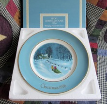 AVON Christmas 1976 Collector Plate, Bringing Home the Tree, with Original Box - $5.50