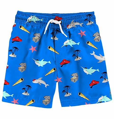 Funnycokid Boys Swimming Trunks Summer Medium Length Elastic Funny ...