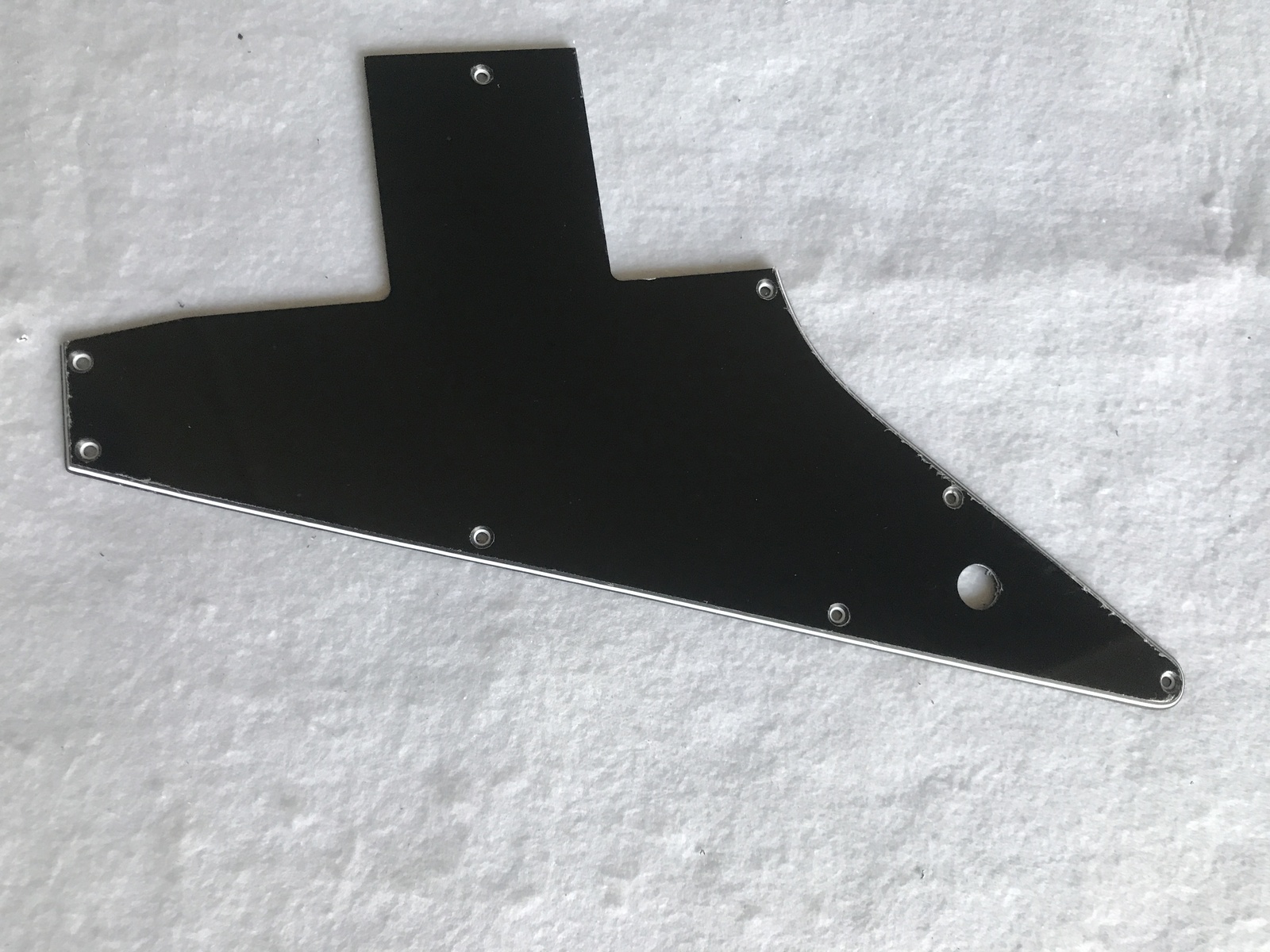 Custom For Gibson 76 Explorer Re-Issue Blank Style Guitar Pickguard Scratch Plate 3 Ply White 