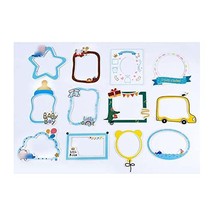 Koala Superstore 12 Pcs Paper Picture Frame Stickers Baby Boy Growth Record Book - $15.29