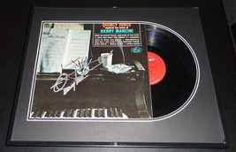 Quincy Jones Signed Framed 1964 Music of Mancini Vinyl Record Album Display