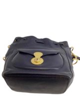 Ralph Lauren Collection Made in Italy Navy Blue Drawstring Crossbody Bag Purse image 5