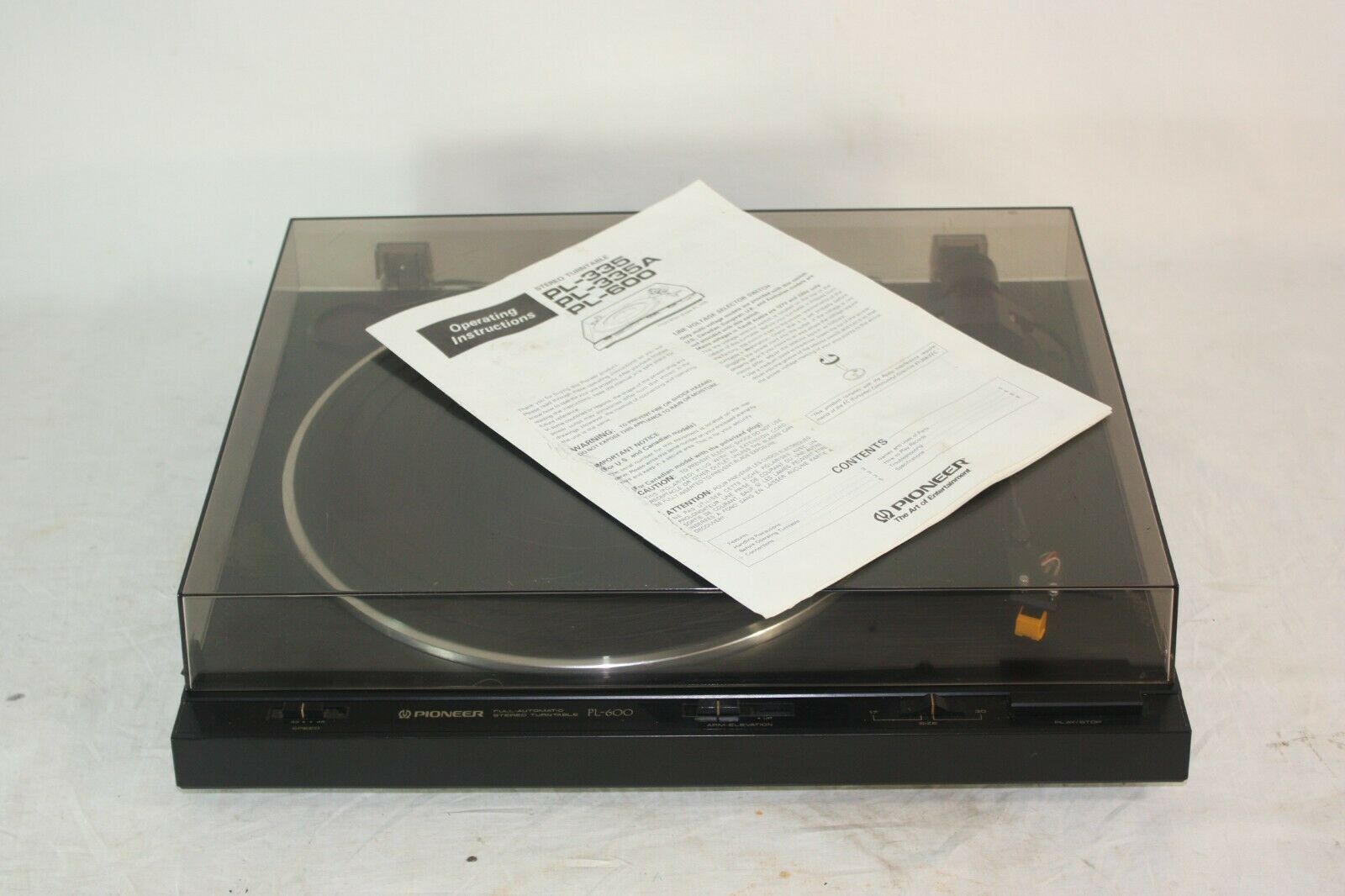 Used Pioneer PL-600 Turntables for Sale | HifiShark.com