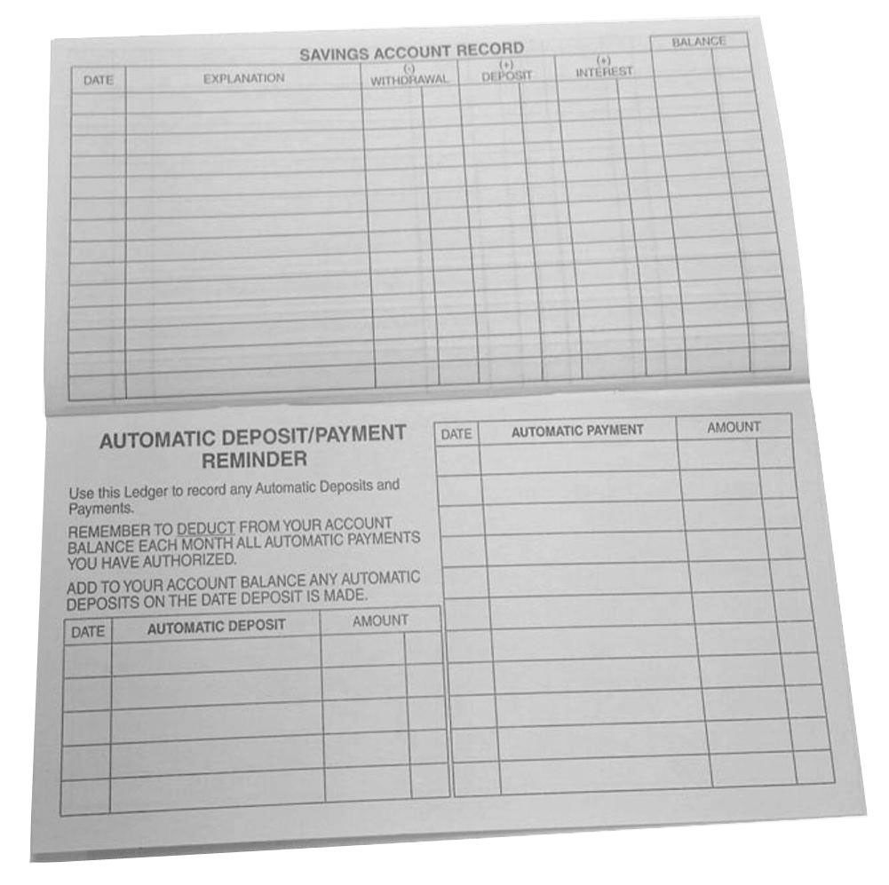 checkbook transaction registers with 3 year and 50 similar items