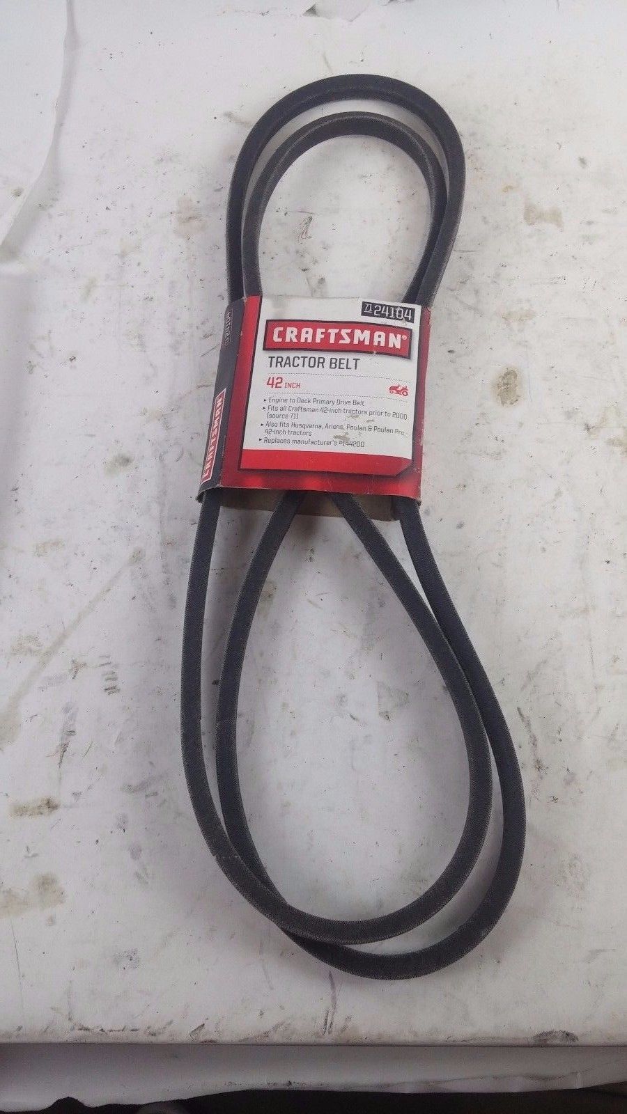 Craftsman 42 Inch Lawn Mower Tractor Belt - 24104 - Parts & Accessories