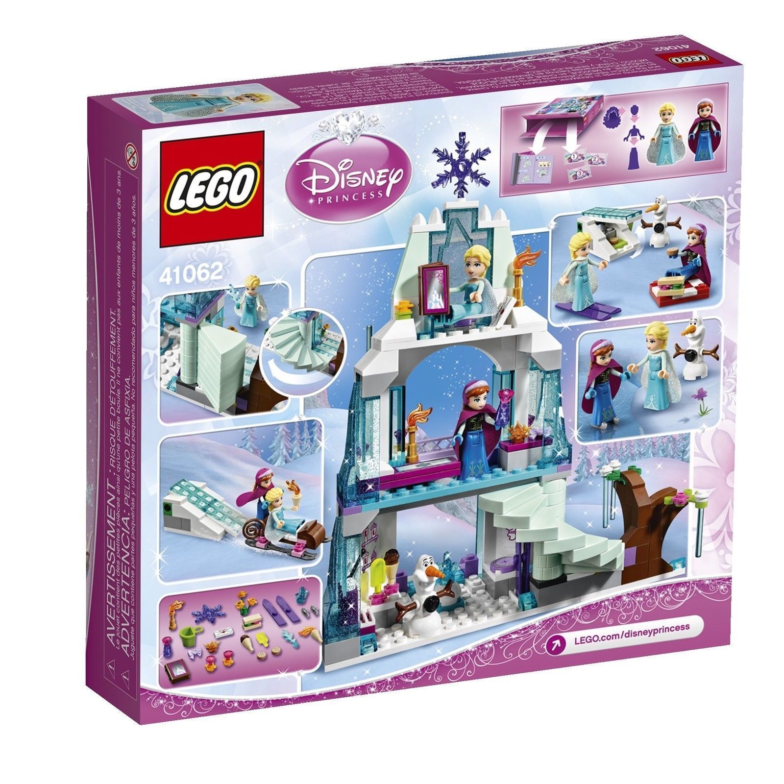 LEGO Disney Princess Frozen Elsa's Sparkling Ice Castle Building Set 41062 New - LEGO Complete 