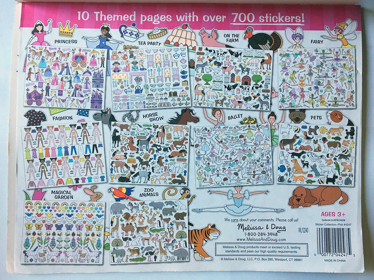 melissa and doug fashion sticker collection