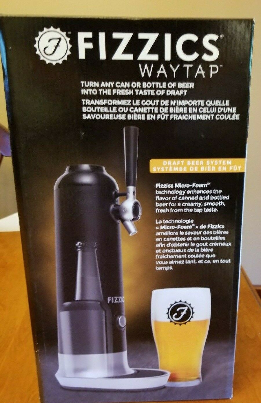 FIZZICS WAYTOP DRAFT BEER SYSTEM FZ22C NEW BLack Tap Bar Dispenser