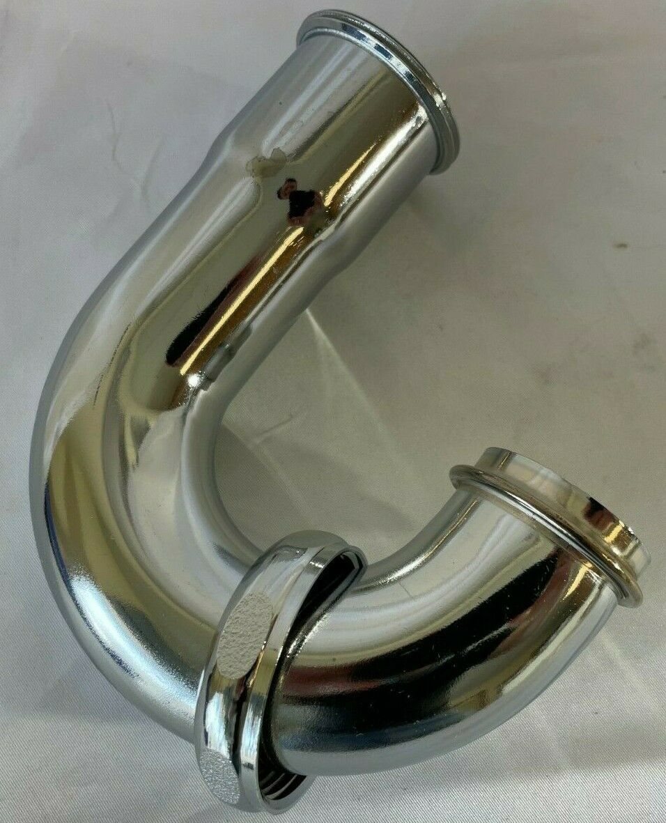 Wolverine 11/2" 17 Gauge Chrome Sink Trap with DieCast Nuts & Cast