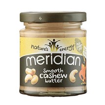 Meridian Natural Cashew Butter Whole Nut Spread 170 g (Pack of 3)  - $34.00