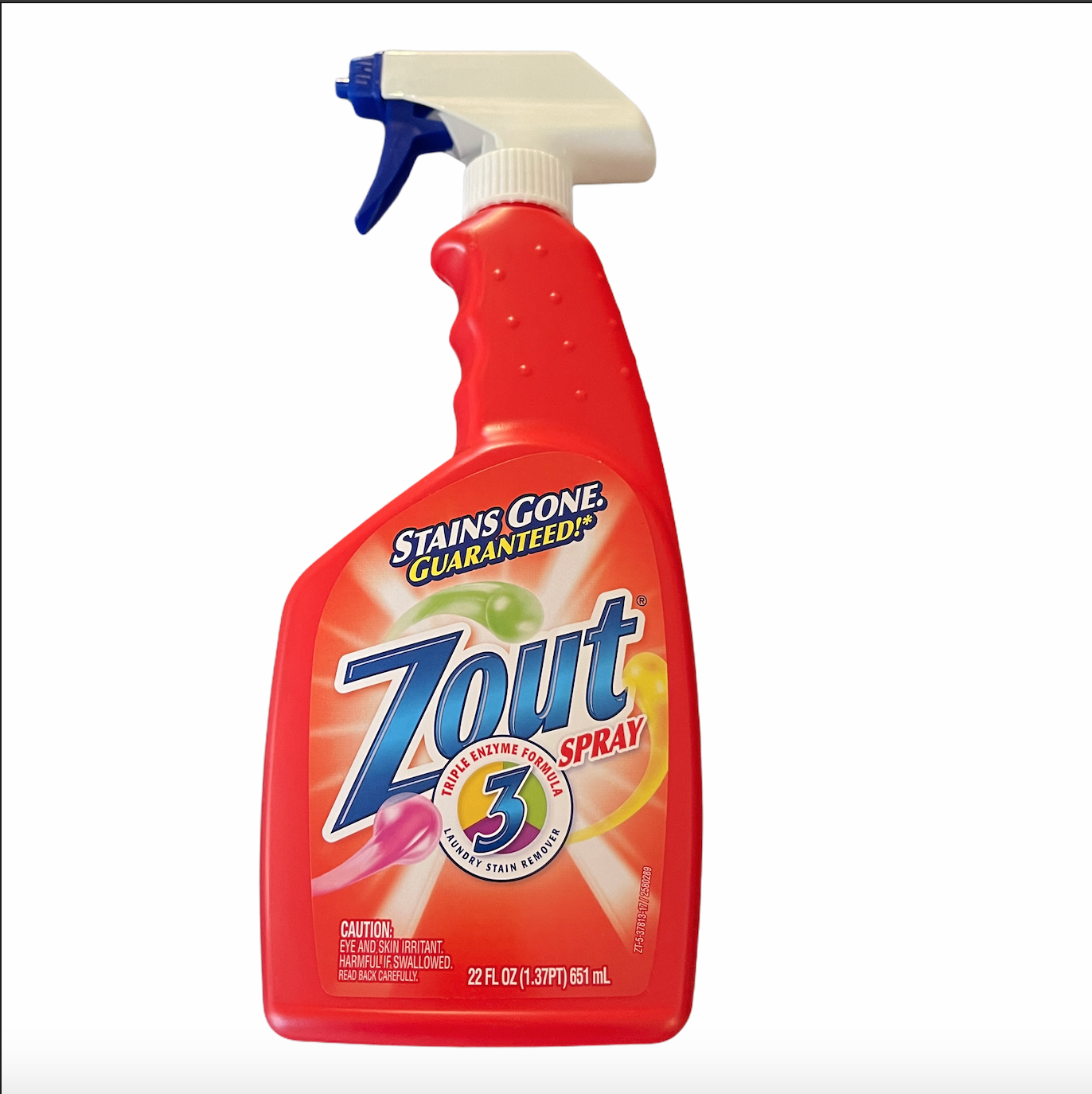 Zout Laundry Stain Gone Spray 22 Ounce Bottle Stain Remover Treatment