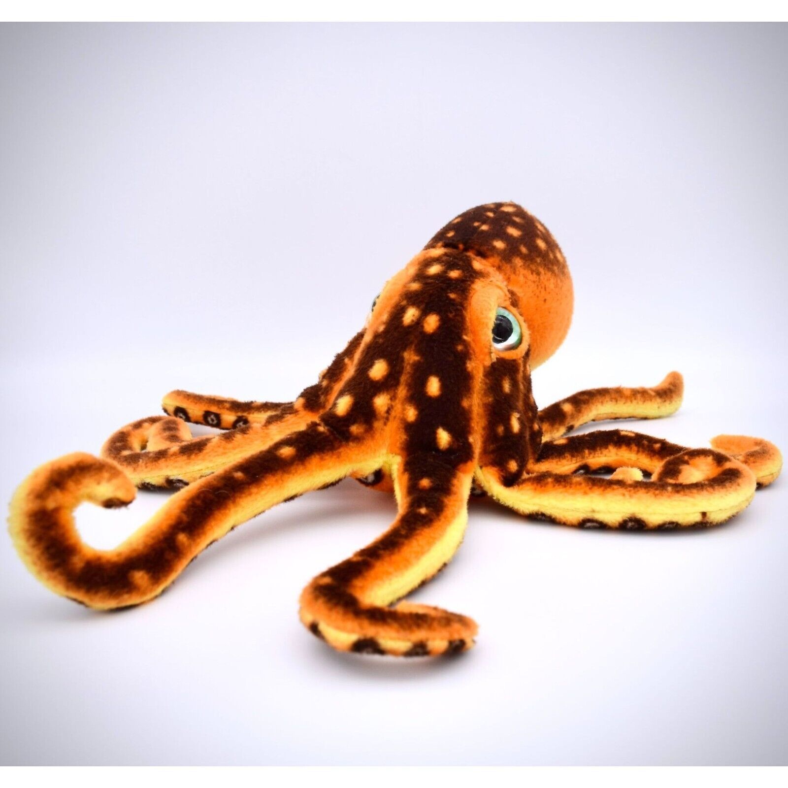 Fiesta Realistic Octopus Plush Orange Cephalopod Kraken Stuffed Toy ...