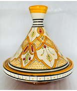 GGE “TAJINE ROMI ORANGE” Decor Cookware Dome Lid Moroccan Terracotta 9 5/8” - $68.31