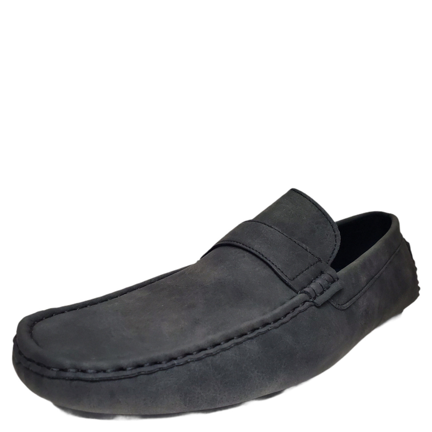 Gallery Seven Mens Casual Driver Loafers Black 12M US 11.5 UK 45 EU