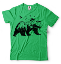 Nature Camping Bear Mountain T-shirt Vacation Camping Forest Tee Shirt - $14.99+
