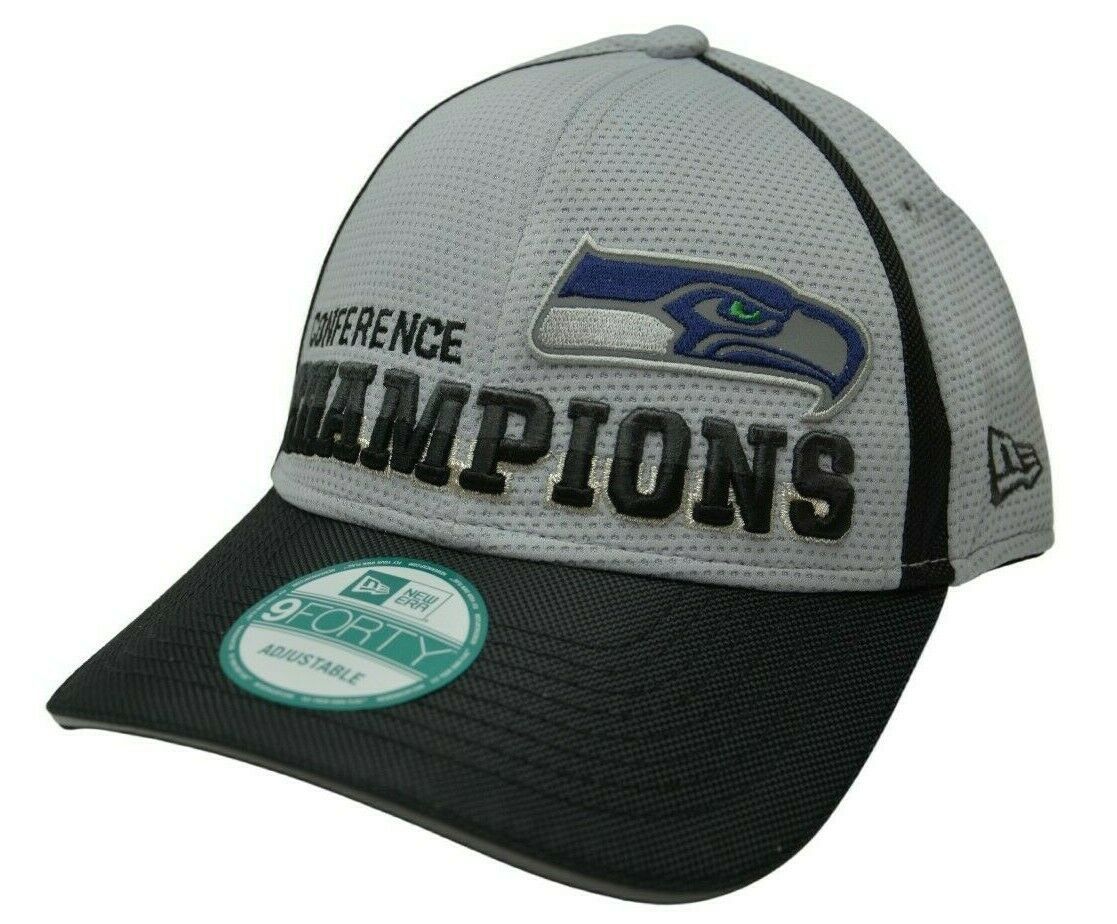 Seattle Seahawks New Era 9FORTY NFC Conference Champions Adjustable NFL Hat
