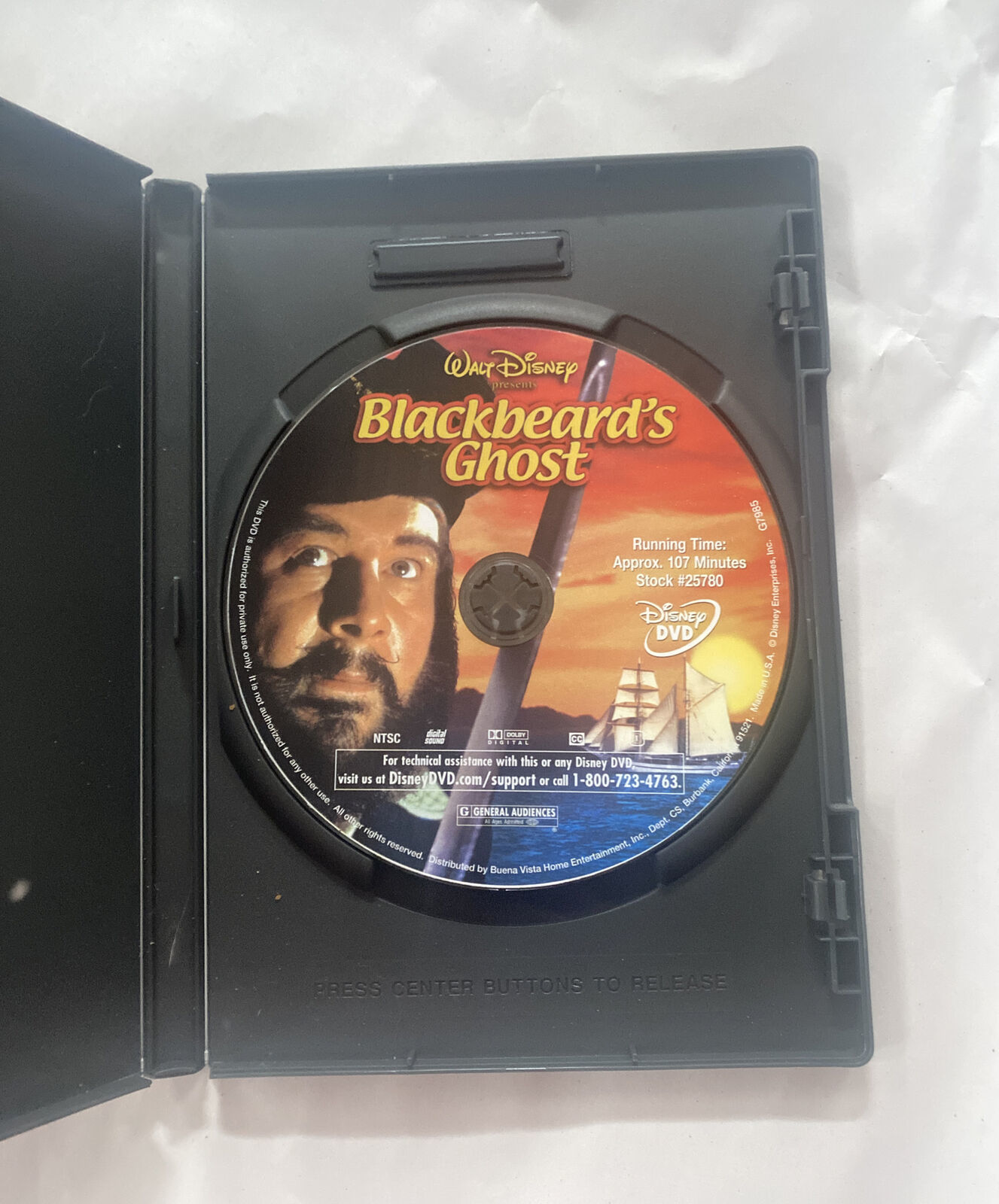 Blackbeard's Ghost (DVD, Disney) Tested- and similar items