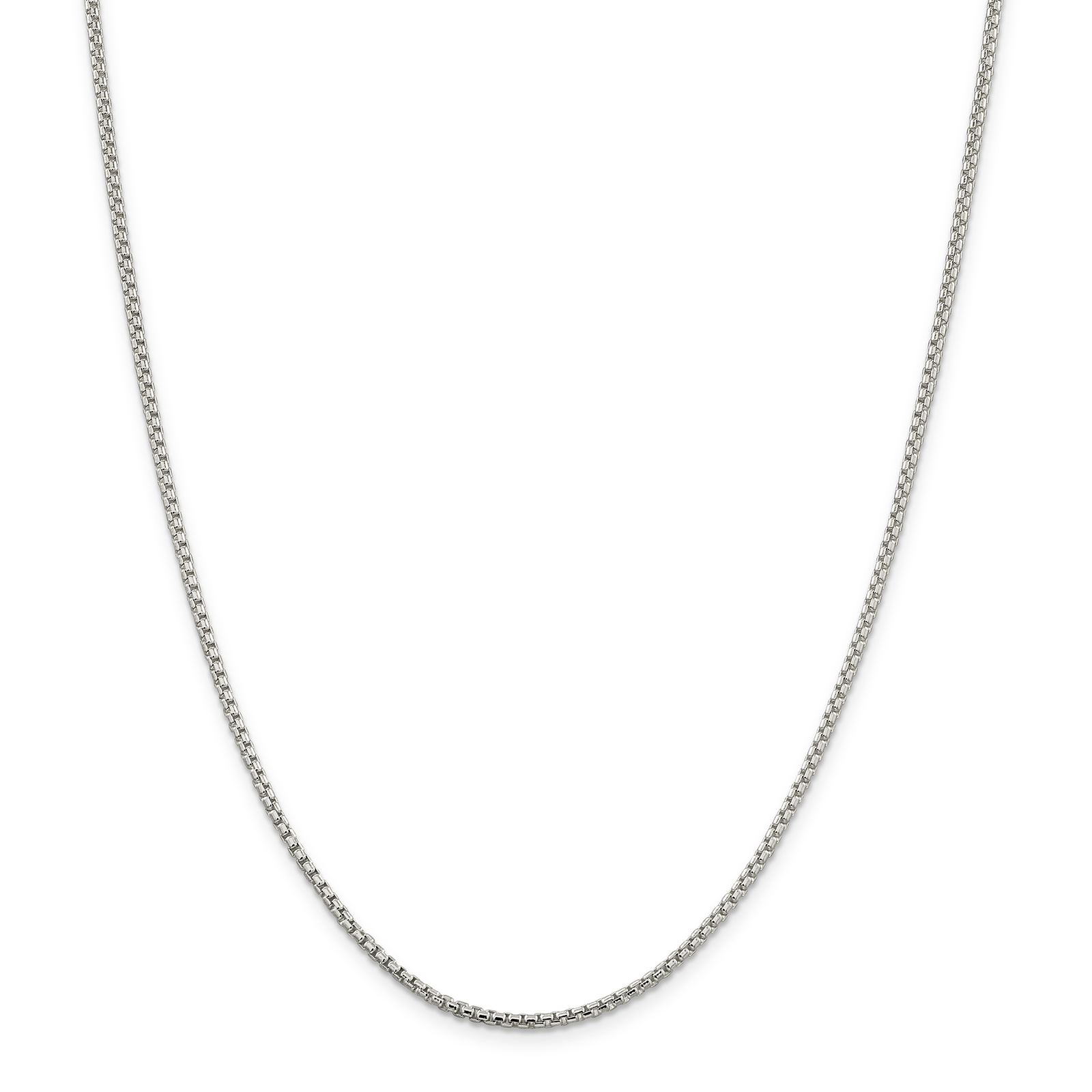 Sterling Silver 2mm Round Box Chain - Chains