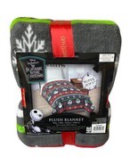 Nightmare Before Christmas Plush Blanket 60&quot;x90&quot; Santa Hat Jack Holiday ... - $58.15