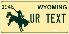 Wyoming 1946 License Plate Personalized Custom Auto Bike Motorcycle Moped Tag - $10.99+
