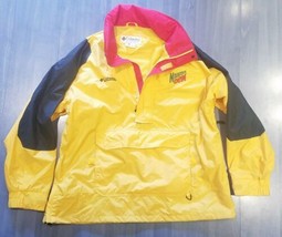 Columbia Yellow Windbreaker Pullover Jacket 3XL with Mountain Dew Logo Stitching - $48.37
