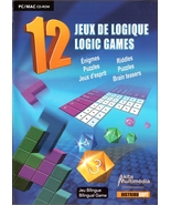 12 Logic Games PC Mac CD ROM Bilingual Video Games - $1.99