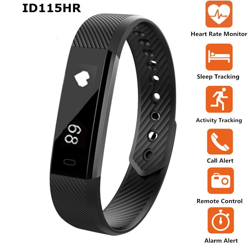 2017 Latest Model! IDO115HR Smart Bracelet Heart Rate Fitness Health Tracker USB