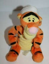 7" Tigger Bean Bag Soft Toy Plush Stuffed Small Xmas Beanie Hat Mattel Arco Toys - $12.60