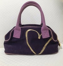 Victorias Secret Purple Heart Mini Handbag Makeup Case - $19.00