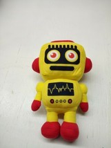 Nanco Plush ROBOT Yellow and Red  14 inches tall  VGC - $12.06