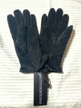 Sutton Studio Women&#39;s Black Leather Gloves 94789 L6705 Small, Soft Interior - $46.61