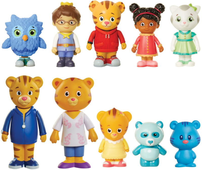 10 Pack Friends & Family Figure Set  Tigey & Exclusive Figure Dad & Mom Tiger
