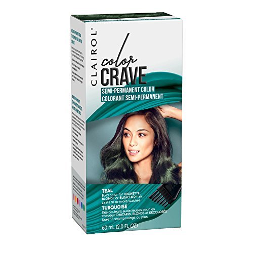 Clairol Color Crave Semi-Permanent Hair Dye, Teal Hair Color, 1 Count