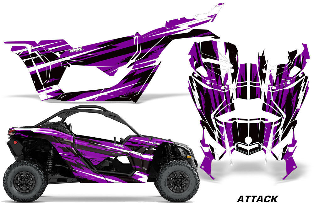 Full UTV Decal Graphics Kit Wrap For CanAm Maverick X3 DS RS 20162018