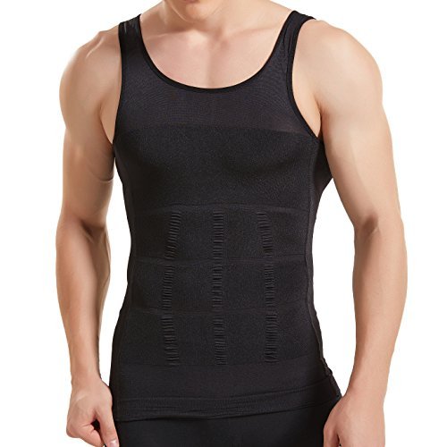 Hanerdun Mens Slimming Body Shaper Vests Undershirt Abs Abdomen Slim ...